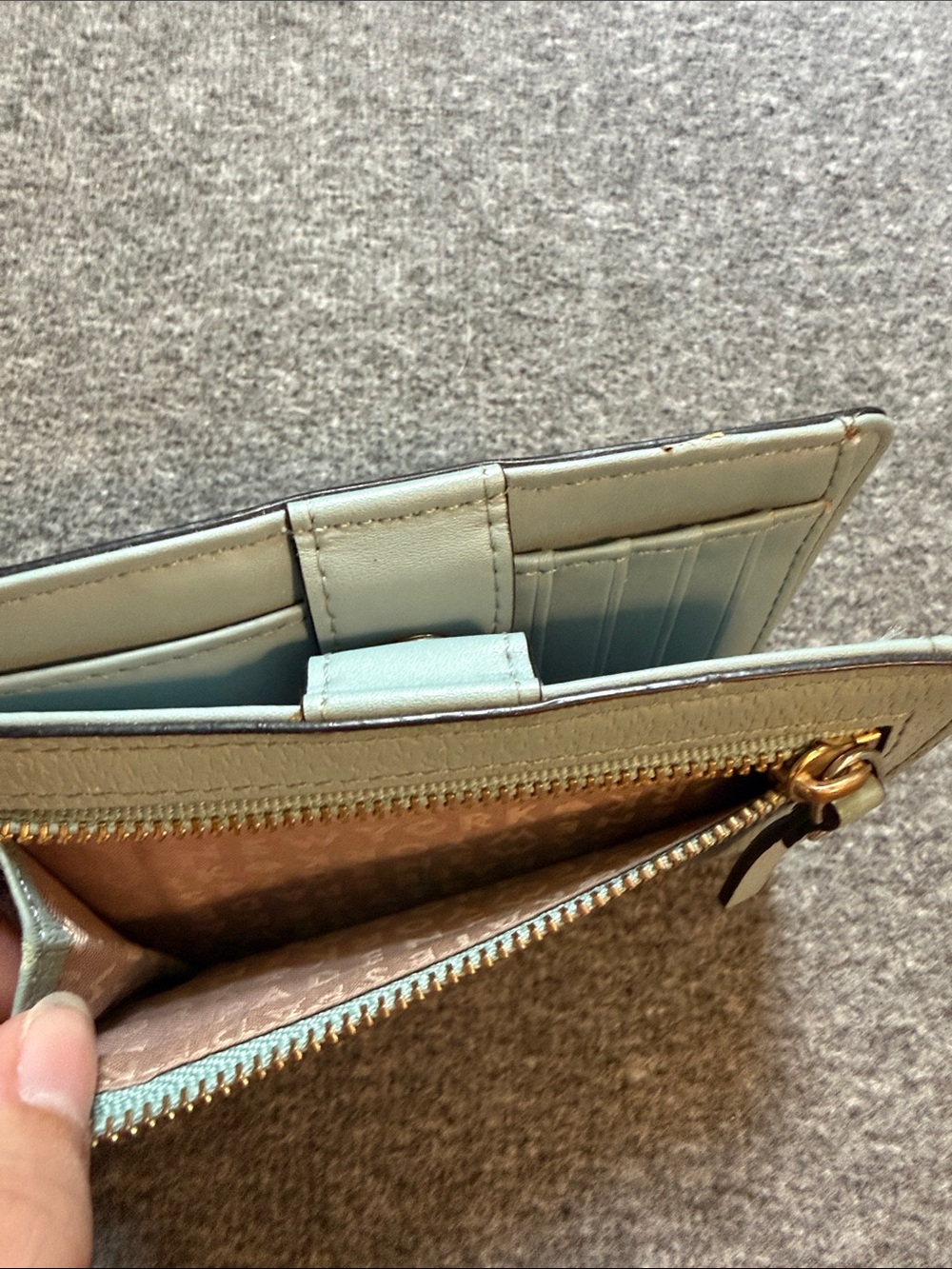 Kate Spade Wallet Lakesedge Light Blue Leather - Picture 7 of 15